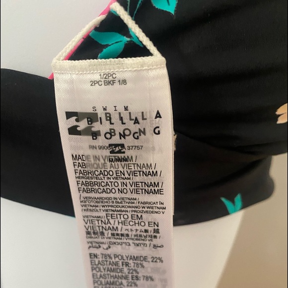 NWOT Billabong Tropic Time Reversible Bikini Set - Picture 8 of 10